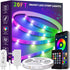 Led Strip Lights,20ft/6M Led Light Strips Music Sync Color Changing RGB Led Strip Built-in Mic,Bluetooth App Control LED Rope Lights with Remote,5050 RGB Led Lights for Bedroom,TV,Party