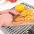 Roll Up Dish Drying Rack (17.3''X13''), Silicone Wrapped Steel Rods, Anti-Slip, Anti-Rust, Strong, Heat Resistant, Over The Sink Multipurpose Dish Drying Racks