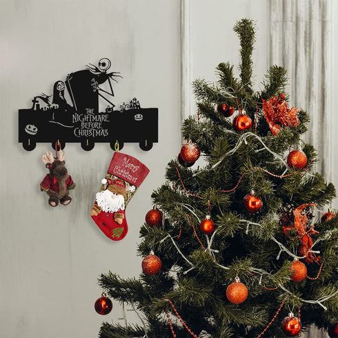 The Nightmare Before Christmas Door Hooks,Coat Hooks,Key Holder,Key Hanger for Wall Decor -Unigue Gift-20LB(Max)