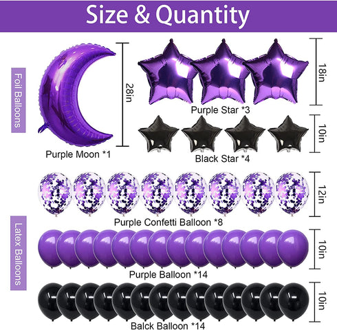 Purple 21 Birthday Decorations, Purple 21st Birthday Decorations for Women Men , Happy 21st Birthday Balloons Party Supplies with Purple Happy Birthday Banner, Number 21 Balloons for 21 Years Old Birthday