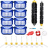LOVECO Replacement Accessory Kit Compatible for iRobot Roomba 600 Series 694 692 690 680 660 650 & 500 Series 595 585 564, 8 Filter, 8 Side Brush,1 Bristle and Flexible Beater Brush,1 Cleaning Tool