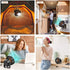 Camping Fan with LED Lights for Tent, Camping Ceiling Fan with Light, VOLUEX Portable Mini USB Desk Fan with Hanging Hook 3 Speeds and Remote Control for Outdoor Camping Travel Home Office