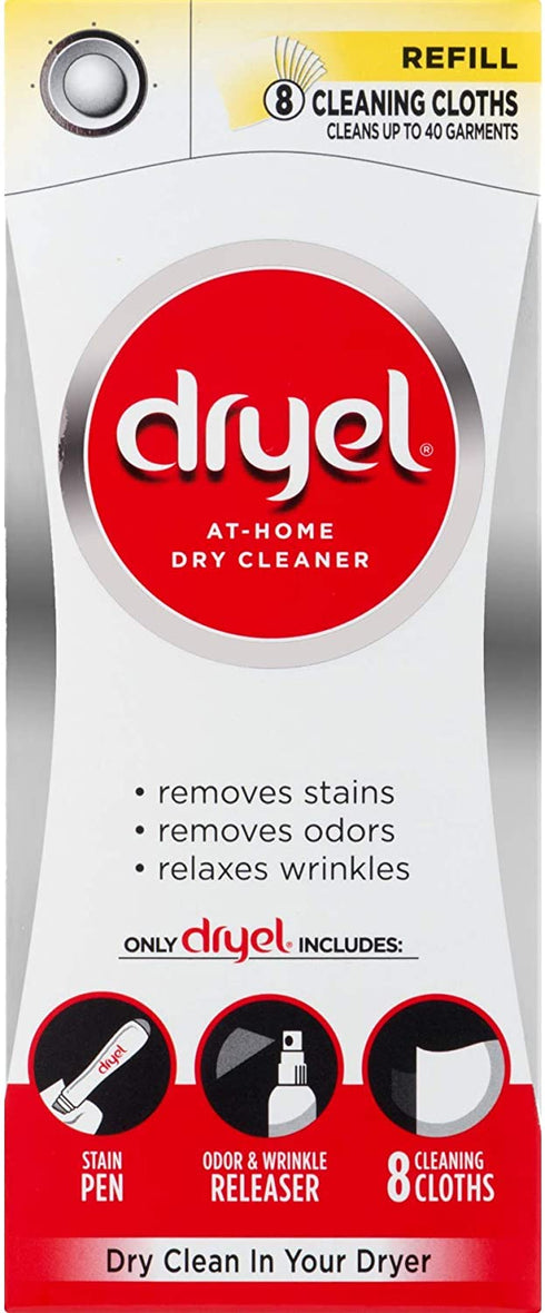 Dryel At-Home Dry Cleaner Refill Kit, 8 Count