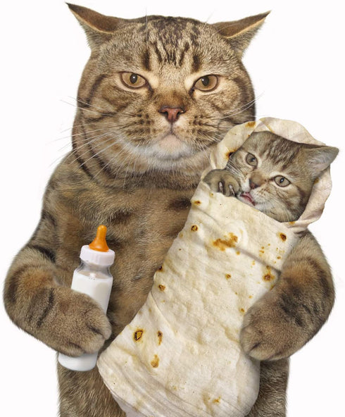 Admitrack Tortilla Wrap Blanket,Burritos Round Wrap Blanket,Tortilla Throw Blanket,Funny Realistic Food Round Blanket,Novelty Burritos Throw Blanket for Adults&Kids