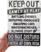 Funny Gamer Decor, 'Keep Out Gamers Only' 12" x 8" Tin Signs, Gaming Do Not Disturb Signs, Funny Video Game Signs for Boys Room, Gamer Room Sign, Keep Out Gamers At Play Home and Kitchen Signs,