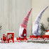 Valentine's Day Gnomes Plush Doll, 2 PCS Decorative Christmas Decor Indoor Ornaments Red Grey Elf Handmade New Year Holiday Xmas Valentine Gifts Swedish Tomte 15.7"