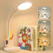 Battery Operated Desk Lamp LED Rechargeable White Desk Lamps Dimmable, Golspark Touch Control 360°Flexible Dorm Reading Lamp for Students-3 Color Modes with Pen Holder Phone Stand