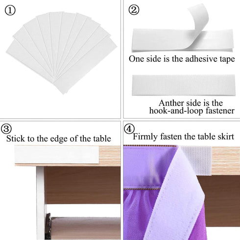 6Ft Purple Tulle Table Skirt Tulle Tablecloth for Round/Rectangle Table Tutu Table Skirting for Wedding Birthday Party Baby Shower Event Meeting Home Dessert Cake Table Decor- Elegant Lavender Tulle