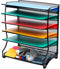 Samstar Letter Tray Organizer, 6-Tier Mesh Desk File Organizer Paper Sorter Holder File Rack Shelves, Black