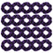 Didder 20 Pcs Hair Scrunchies Velvet Elastics Scrunchy Hair Ties Dark purple Soft Scrunchie Bobbles Ropes Scrunchie Solid color Hair Bands for Women Girls