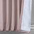 HPD Half Price Drapes VPYC-161207-84 Plush Velvet Curtain (1 Panel), 50 X 84, Ballet Pink