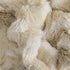 HBlife Luxury Soft Faux Fur Blanket Twin Size 60X80 Inches, Elegant Fuzzy Plush Fluffy Cozy Blankets for Sofa and Bed, Marbled Ivory
