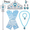 Tacobear Princess Dress Up for Little Girls Crown Cape Jewelry Halloween Costume Accessories Set for Kids Age 3-6 Years