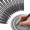 Dainayw Precision Micro-Line Pens, Black Waterproof Archival Ink Calligraphy Pen for Artist Illustration, Technical Drawing, Manga Writing, Hand Lettering, Multiliner, Fineline, Scrapbooking, 13 Size