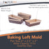 Paper Loaf Pan, Disposable Paper Baking Loft Mold 25ct, All Natural, Recyclable, Microwave Oven Freezer Safe, Providing Beautiful Display for Baked Goods (6"x 2.5"x2")