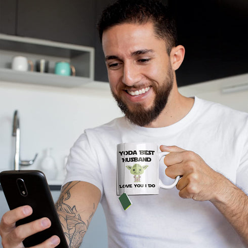 Yoda Best Husband Mug, I Love You Happy Birthday Gift From Wife, Funny Wedding First Anniversary Cup, Christmas Hubby Coffee Mugs, Cute Easter Present For Him, Married Couple Cups, Bride To Groom