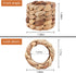 BeiBang Napkin Rings Set of 12, Handmade Woven Napkin Rings, Farmhouse Napkins Rings for Holiday, Wedding, Dining Room, Party, and Table Decoration