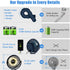 Portable Stroller Fan 60 Working Hours, Small Fan with LED Lights, 12000 Capacity Battery Operated Fan with Tripod Legs, Rechargeable USB Fan, Peloton Fan for Treadmill, Camping, Travel, Bed, Tent