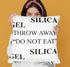 Silica Gel Throw Pillowcases, Lightweight Super Soft Easy Care Pillowcases - 2-Pack, Funny Square Throw Pillow Cover, 16"X16" Decorative Pillowcase Funny Decor Case with Hidden Zipper