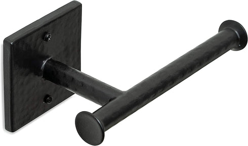 Monarch Abode 19133 Hand Hammered Bathroom Hardware, Toilet Paper Holder, Matte Black