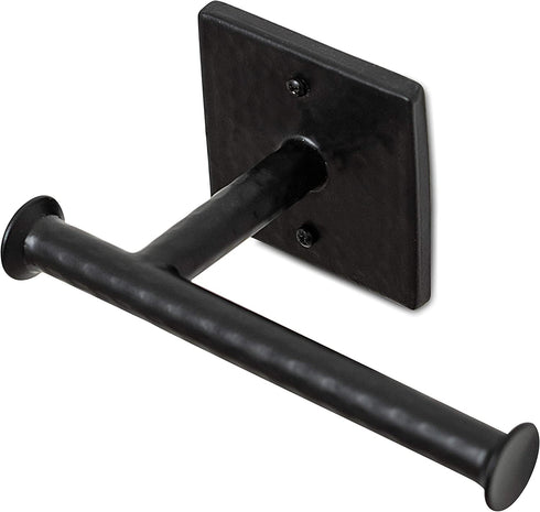 Monarch Abode 19133 Hand Hammered Bathroom Hardware, Toilet Paper Holder, Matte Black