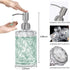 Soap Dispenser, Elegant Diamond Design 12 OZ Glass Soap Dispenser with Stainless Steel Pump, Dish Soap Dispenser, Kitchen Soap Dispenser, Bathroom Soap Dispenser, Dispenser for Hand Soap, Soap, Lotion