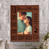 KATE POSH 3rd Anniversary, 3rd Wedding Anniversary, 3 Years Anniversary, Three Years of Marriage, Third Anniversary Engraved Rawhide Leather Picture Frame (4x6-Vertical)