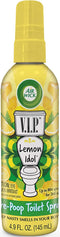 Air Wick V.I.P. Pre-Poop Toilet Spray, Up to 268 uses, Contains Essential Oils, Lemon Idol Scent, 4.9 oz., Holiday Gifts, White Elephant gifts, Stocking Stuffers