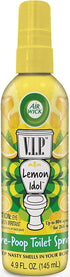 Air Wick V.I.P. Pre-Poop Toilet Spray, Up to 268 uses, Contains Essential Oils, Lemon Idol Scent, 4.9 oz., Holiday Gifts, White Elephant gifts, Stocking Stuffers