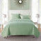 VCNY Home Nina Collection Quilt Set-Ultra-Soft Reversible Coverlet Bedding-Lightweight, Cool, and Breathable Bedspread, Machine Washable, King, Green