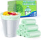 8 Gallon Trash Bags Biodegradeable Medium Garbage Bags, Extra Strong Trash-Can-Liner for Bathroom Kitchen Office (120 Counts, 30 Liter, Green)