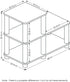 Furinno Turn-N-Tube Accent Decorative Shelf, Espresso/Black