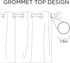 Intelligent Design Adel Blackout Bedroom, Casual Window Living Room, Family, Geometric Grommet Room Darkening Black Out Curtain 1-Panel Pack, 50x84, Aqua