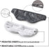 YnM Weighted Eye Mask for Sleep, Relaxation, Cooling Bamboo & Cozy Minky Dual-Sided Weighted Sleep Mask with a Romvable Insert Filled with Glass Beads, 1lb