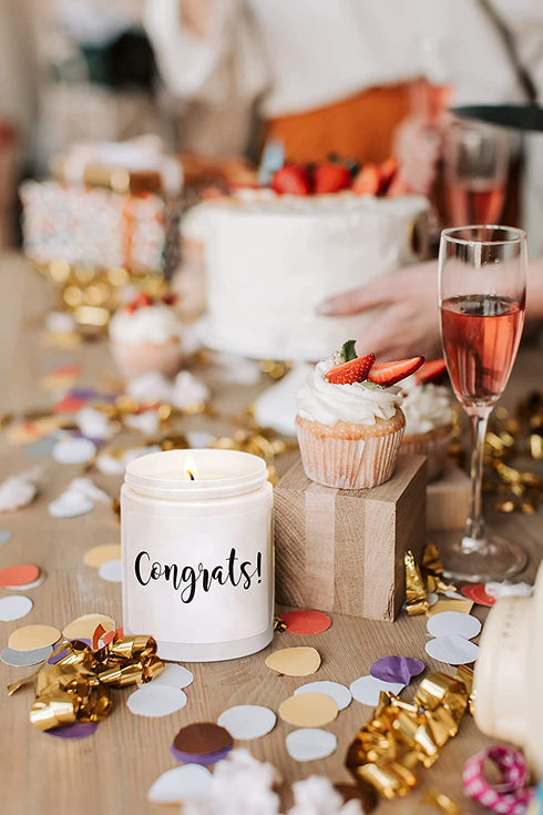Congratulations Gift for New Job, Congrats on Promotion Gift?Graduation Present for Grads, Friend, Coworker, Scented Soy Candles for Home