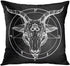 Britimes Throw Pillow Covers 18x18 Inches Home Decor Set of 4 Pillow Cases Decorative for Bed Sofa Cushion Couch Outdoor Capricorn Cat Feather Moth Gothic Pillowcases (Black and White) ¢‚¬¦