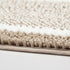 Milvowoc Bath Mats for Bathroom Luxury Chenille Shaggy Bath Rugs Non Skid Soft Shaggy Rugs Bath Carpet Machine Wash/Dry for Tub, Shower and Bath Room (20x32 Inch, Khaki/White)