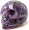 Natural Amethyst Carved Realistic Crystal Skull Sculpture Healing Energy Reiki Gemstone Collectible Figurine Crystal Healing Skull for Home Decoration 2"