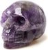 Natural Amethyst Carved Realistic Crystal Skull Sculpture Healing Energy Reiki Gemstone Collectible Figurine Crystal Healing Skull for Home Decoration 2"