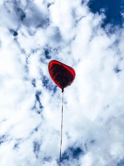 30 pcs Red Heart Balloons 18" Heart Love Foil Balloon , Helium Support Valentines Day Wedding Bridal Engagement Party Anniversary Decorations (30 pcs 18")