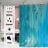 Blue Green Abstract Marble Shower Curtain Light-Color Modern Luxury Art Bath Curtain Waterproof Polyester Fabric Bathroom Decor Shower Curtains 72x72 Inches