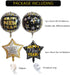 ORDA New Years Eve Party Supplies 2022, 47PCS Happy New Year Decorations Including Gold-Glitter Happy New Year Banner, 2022 Gold Foil Number Balloons, Black and Gold Confetti Balloons, Star Balloons, 4D Balloons