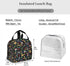 MSGUIDE Stranger Things Black Insulated Lunch Bag Leakproof Cooler Lunch Box for Men Women Adult - Reusable Thermal Tote Bag for Office Work School Picnic Beach