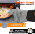 13 Pcs Set Oven Mitts and Pot Holders, Silicone Oven Mitts and Pot Holders 500F Heat Resistant, Includes Mini Oven Mitts, Hot Pads, Wall Hooks, Food Tongs- Perfect for Kitchen,Cooking,Protecting Hands