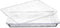 Plasticpro Plastic Serving Trays - Serving Platters Rectangle 9X13 Disposable Party Dish Crystal Clear Pack of 8