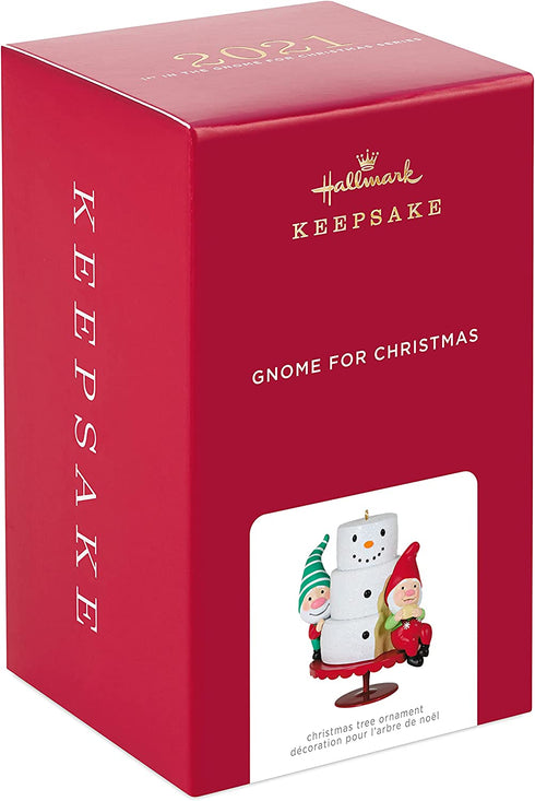 Hallmark Keepsake Christmas Ornament 2021, Gnome for Christmas Gnomes with Cake