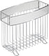 iDesign 33350 Rain Metal Free-Standing Magazine Holder, Newspaper and Book Storage for Bathroom, Office, Bedroom, Den, 5" x 10" x 8.5"