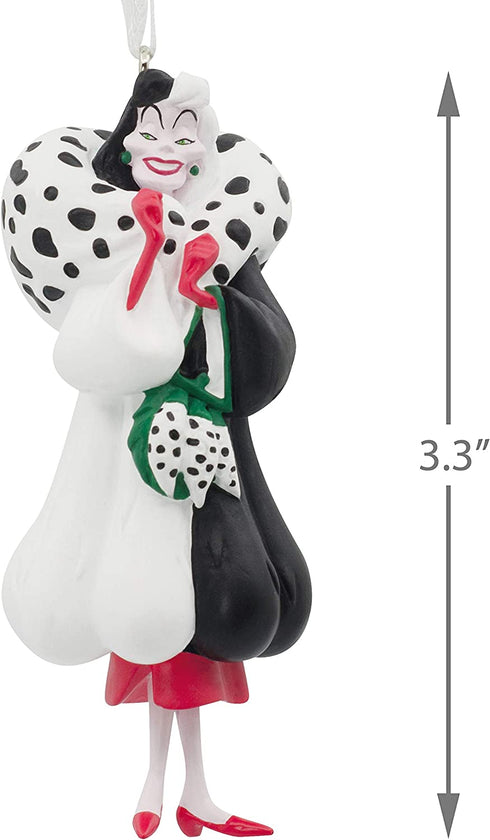 Hallmark Christmas Ornament, Disney 101 Dalmatians Cruella De Vil