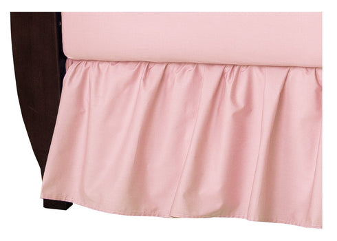 American Baby Company Ultra Soft Microfiber Ruffled Crib Skirt, Blush Pink, for Girls