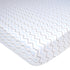 American Baby Company Printed 100% Cotton Jersey Knit Fitted Crib Sheet for Standard Crib and Toddler Mattresses, Blue Zigzag, for Boys and Girls